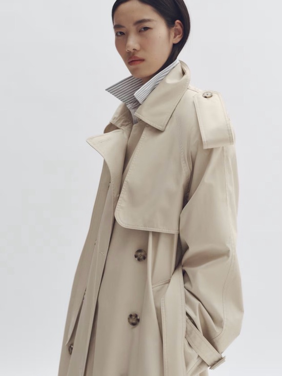 Stella McCartney Jackets & Blazers - Stella McCartney for HM, Light Beige Double-Breasted Trench Coat - SOLD OUT
